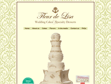 Tablet Screenshot of fleurdelisacakes.com